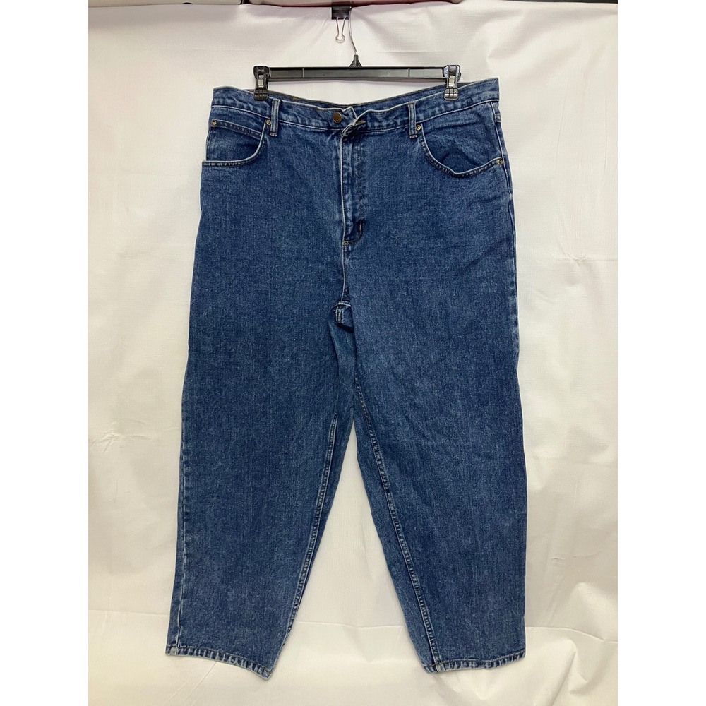 Open Trails Jeans Mens 42x30 Blue Excellent Straight Leg Denim 100% Cotton